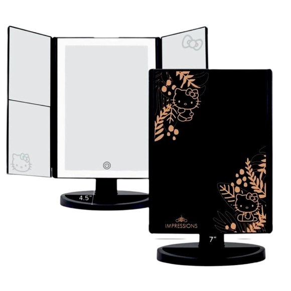 Impressions Hello Kitty Accessories - Impressions Vanity® Clearance Price is Firm! NWT Trifold LED Tri-Tone Mirror